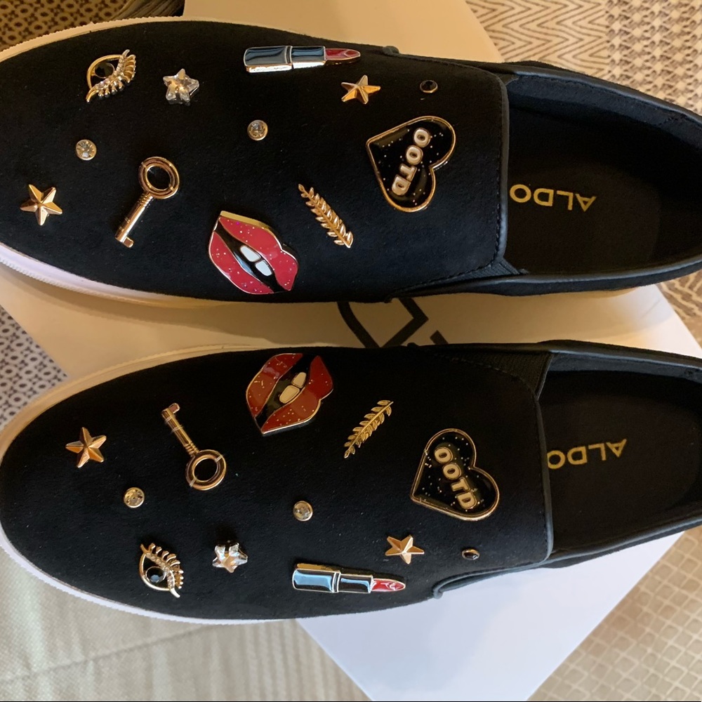 Aldo slip on sneaker lipstick makeup